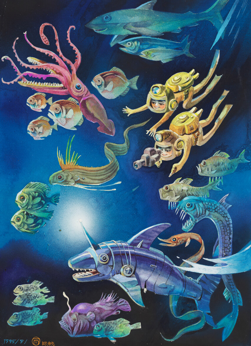 #004 Science fiction painting