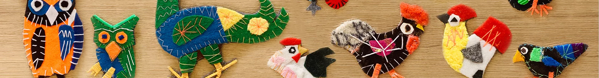 Nonwoven handmade animals