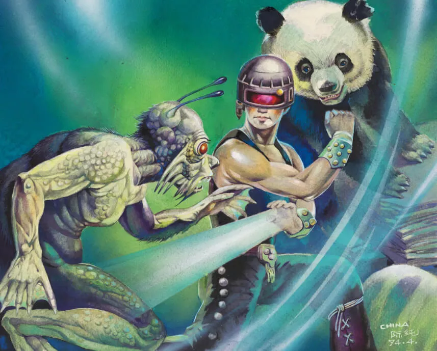 #017 Science fiction painting