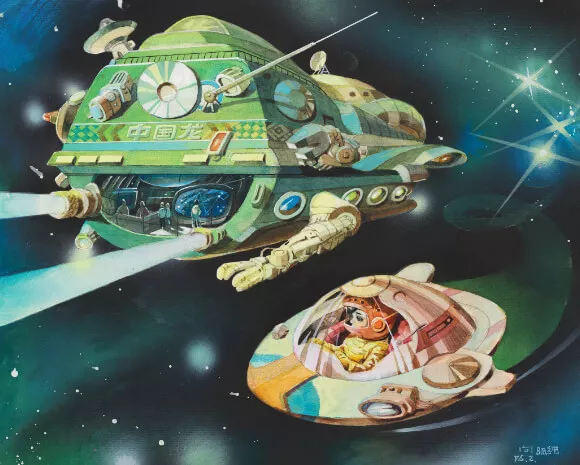 #018 Science fiction painting